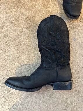 Thursday Boot Company Men's Black Leather Western Cowboy Boots